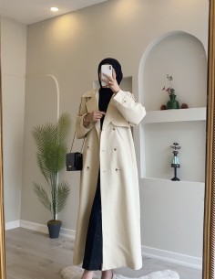 2530 Tam Boy Trençkot Krem