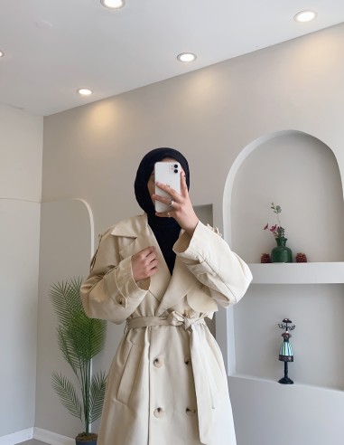 2530 Tam Boy Trençkot Krem