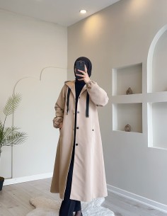 1736 Kapşonlu Düğmeli...