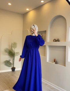8645 Beli Lastikli Elbise... 2