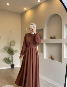 8645 Beli Lastikli Elbise...