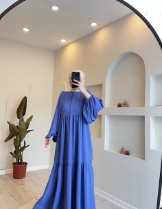 2000 robalı krep elbise lila 2