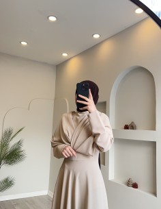 2183 krep abiye elbise taş