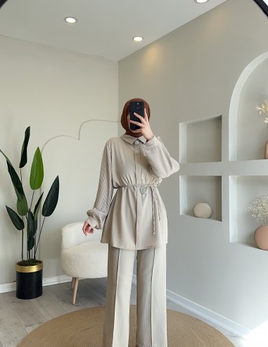 1976 taş işlemli pantolon takım taş