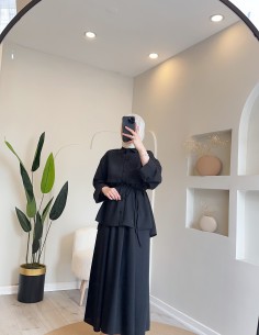 5349 ikili etek takım siyah