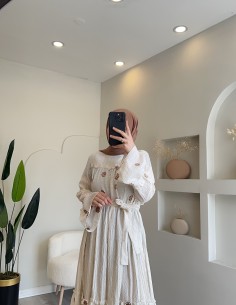 8689 efil elbise vizon