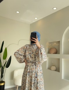 4955 fistan elbise mavi