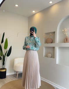 1032 desenli saten gömlek...