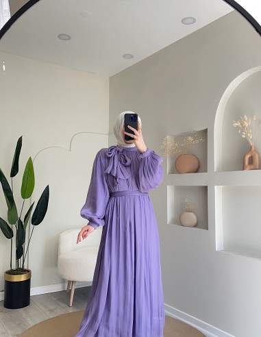 2110 kardelen elbise lila