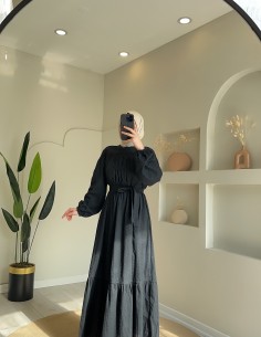 1374 Göksel elbise siyah 2