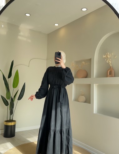 1374 Göksel elbise siyah