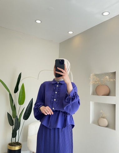 2132 helen etek takım lila