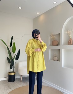 1607 çizgili tunik yağ yeşili