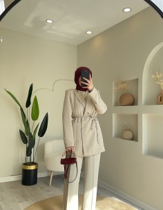 PR649 incili blazer takım taş