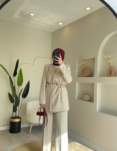 PR649 incili blazer takım taş