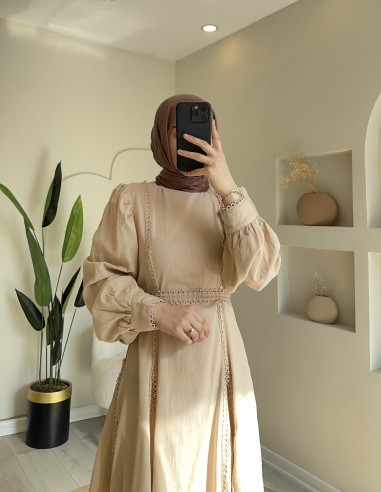 Hy24842 Antikop Kloş Pamuklu Elbise...