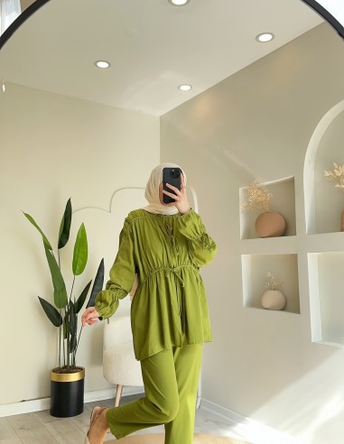 201122 lastik detaylı takım elma yeşili