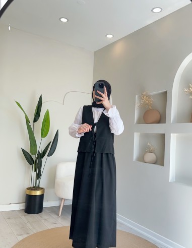 1530 liyessa etek takım siyah