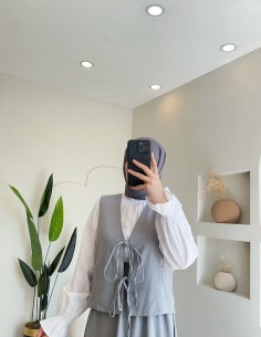 1530 liyessa etek takım gri 2