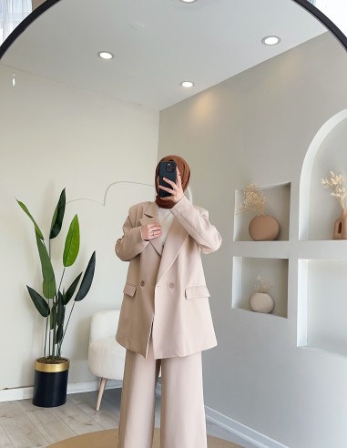 2546 Double Ceket Takım Taş