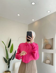 02511 Tasarım crop gömlek...