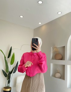 02511 Tasarım crop gömlek... 2