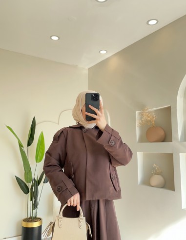 2891 cepli trenç takım kahve