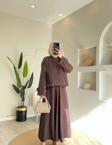 2891 cepli trenç takım kahve