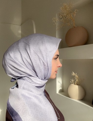 Moda Kaşmir - pamuk Eşarp- Lila