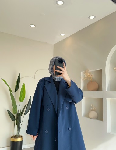 2880 trençkot lacivert