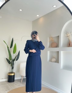 0041 Pliseli etek takım...