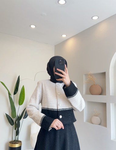 2904 Simli Şanel Takım - Siyah