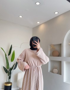 61512 Fitilli Örme Elbise -... 2