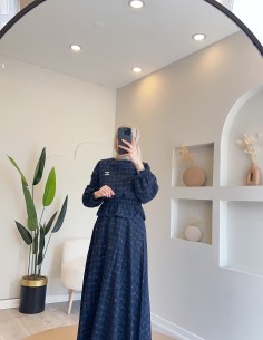 R692 Büzgü detaylı etekli...