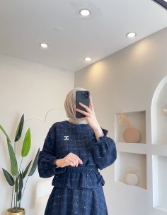 R692 Büzgü detaylı etekli... 2