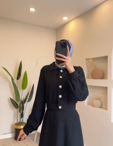 9161 etekli takım Tüvit- siyah