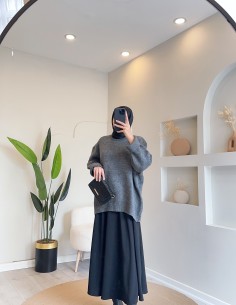 HK25002 oversize kazak - gri