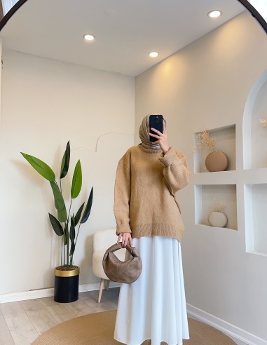 HK25002 oversize kazak bej