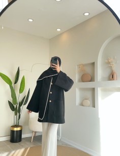 2901 pelerinli kaşe ceket -...