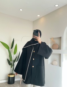 2901 pelerinli kaşe ceket -... 2