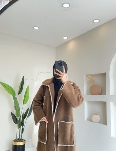 2908 yünlü kap  kahve 2