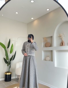 KB3086 püsküllü etekli...