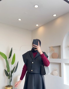 51005 yanları çıtçıtlı etek...