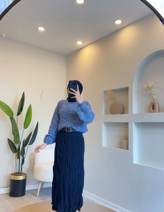 3434 bürümcük etek - lacivert