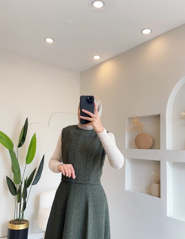 2938 tüvit süveter takım - yeşil