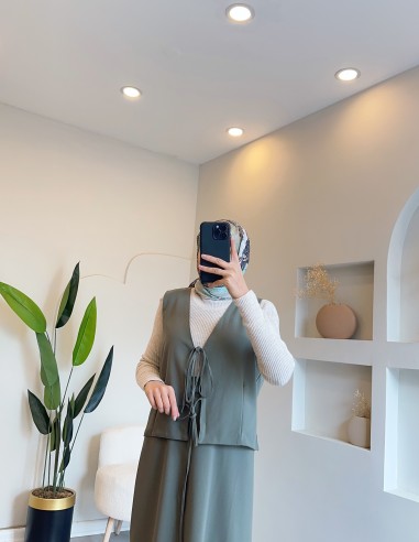 1530 liyessa etek takım - yeşil