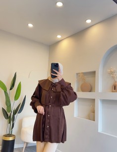 5066 Yakalı Saten Gömlek -...