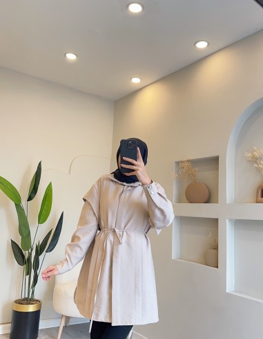 2912 pliseli tunik - taş