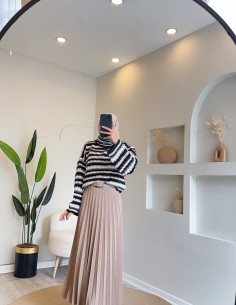 E-233 renkli çizgili kazak... 2