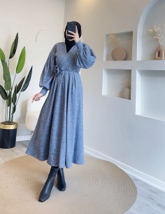 K1816 gül kemerli örme...